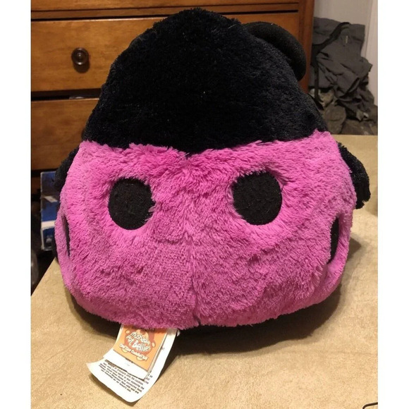 Vintage Mushable Pot Bellies Pink Black Ladybug Plush Stuffed Animal 14” Tall - Picture 4 of 8